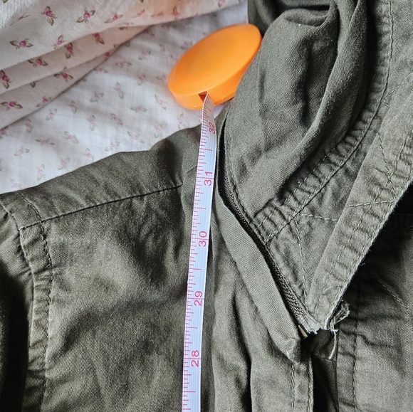 Olive Green Women's Utility Jacket Size M - Picture 8 of 9
